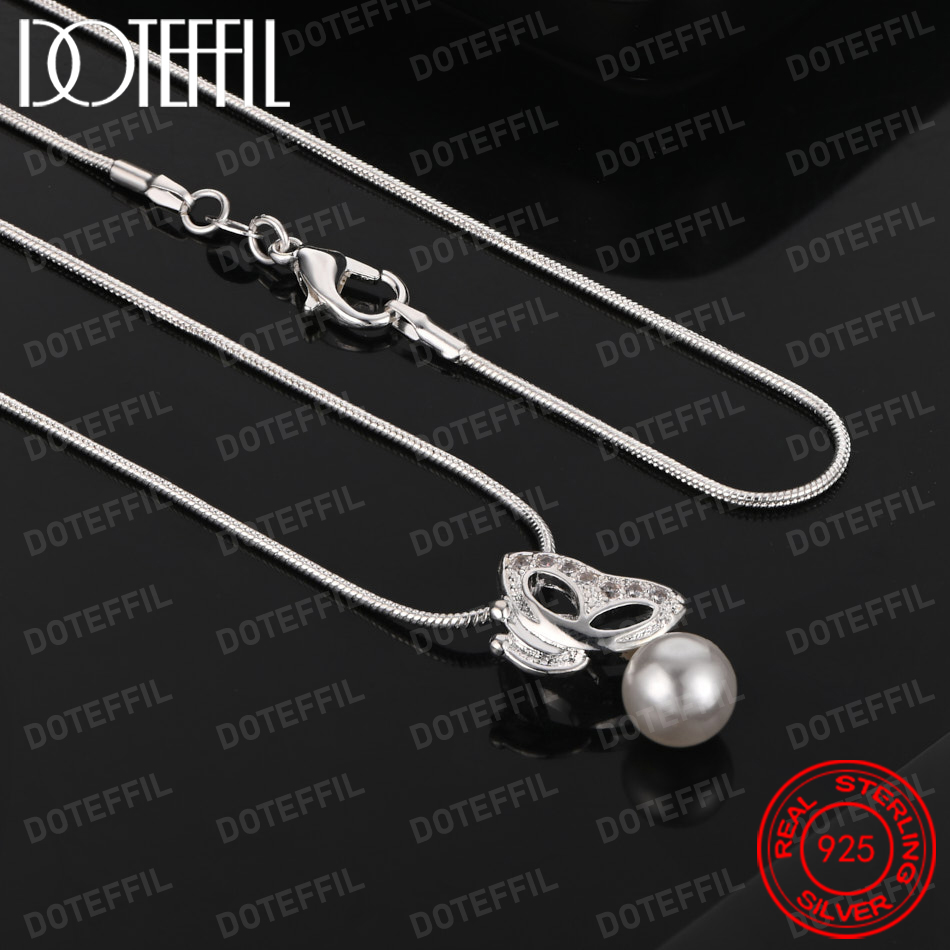 925 Sterling Silver Exquisite  - Pearl Trim Chain recensie en prijs