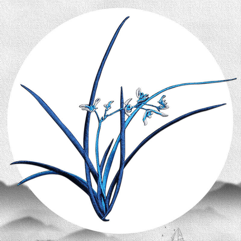 1 Piece 20CM X 18CM Orchid Emb - Applique Patch Flower recensie en prijs