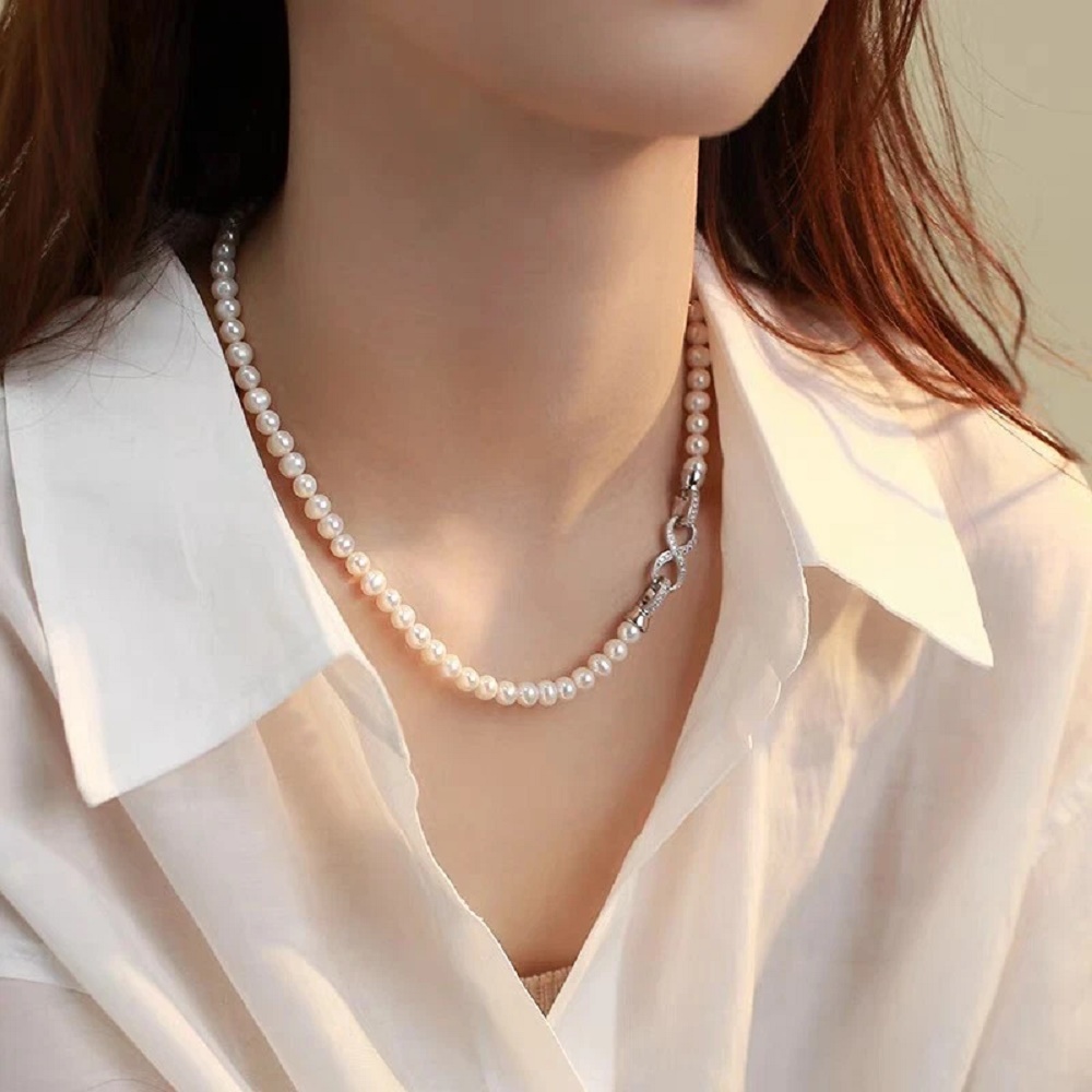 Natural Pearl Necklace Akoya A - Pearl Trim Chain recensie en prijs