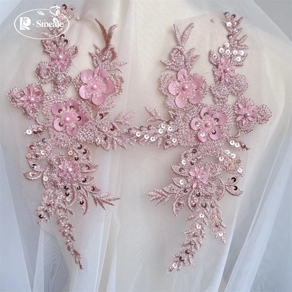 2PCS/1Pair New 12 Colors Sequi - Applique Patch Flower recensie en prijs