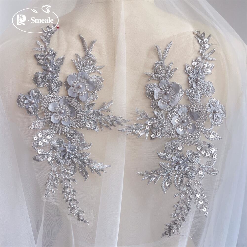 2PCS/1Pair New 12 Colors Sequi - Applique Patch Flower recensie en prijs
