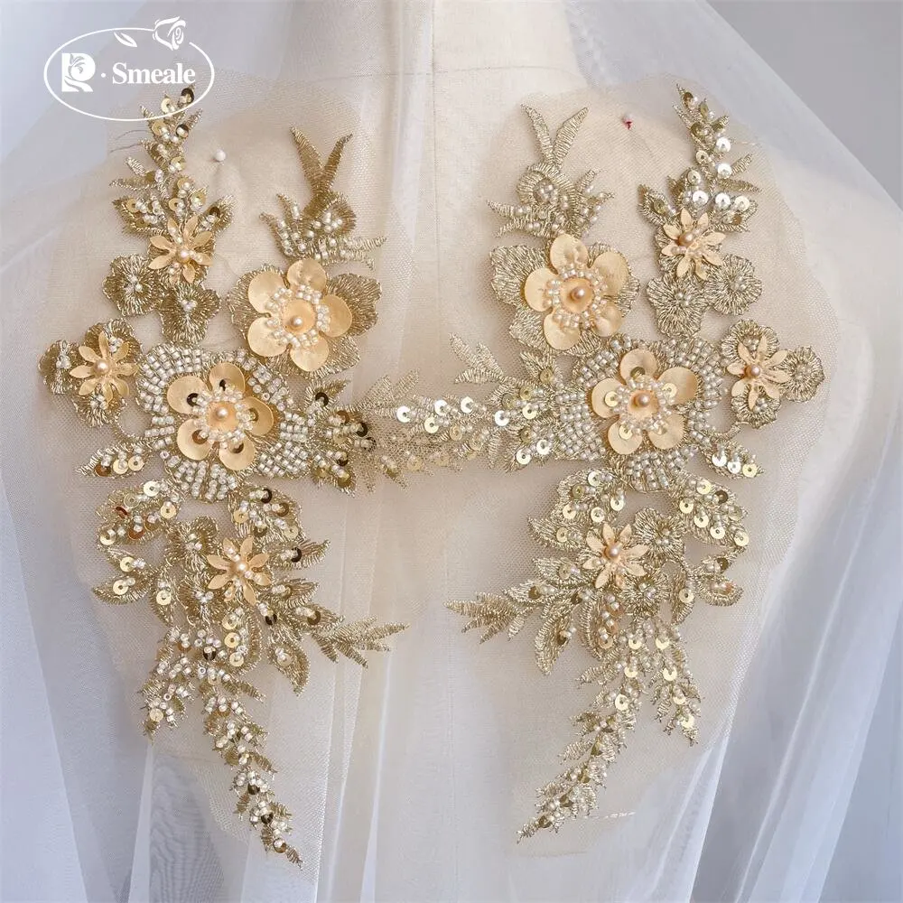 2PCS/1Pair New 12 Colors Sequi - Applique Patch Flower recensie en prijs