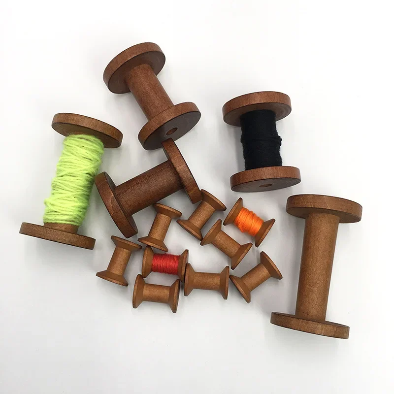 1Pc Brown Big Wood Empty Spool - Organza Ribbon Spool recensie en prijs