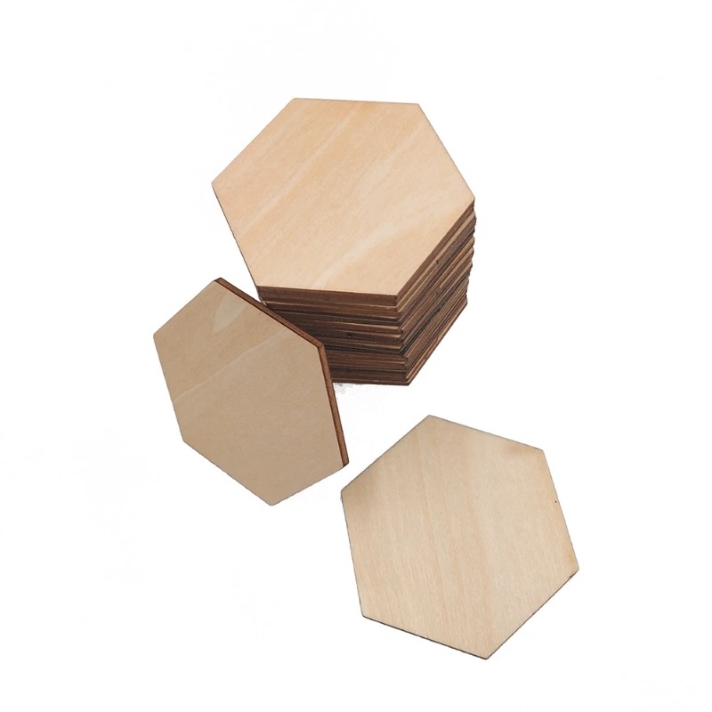 10-120mm Wooden Hexagon Blank  - Christmas Craft Embellishment recensie en prijs