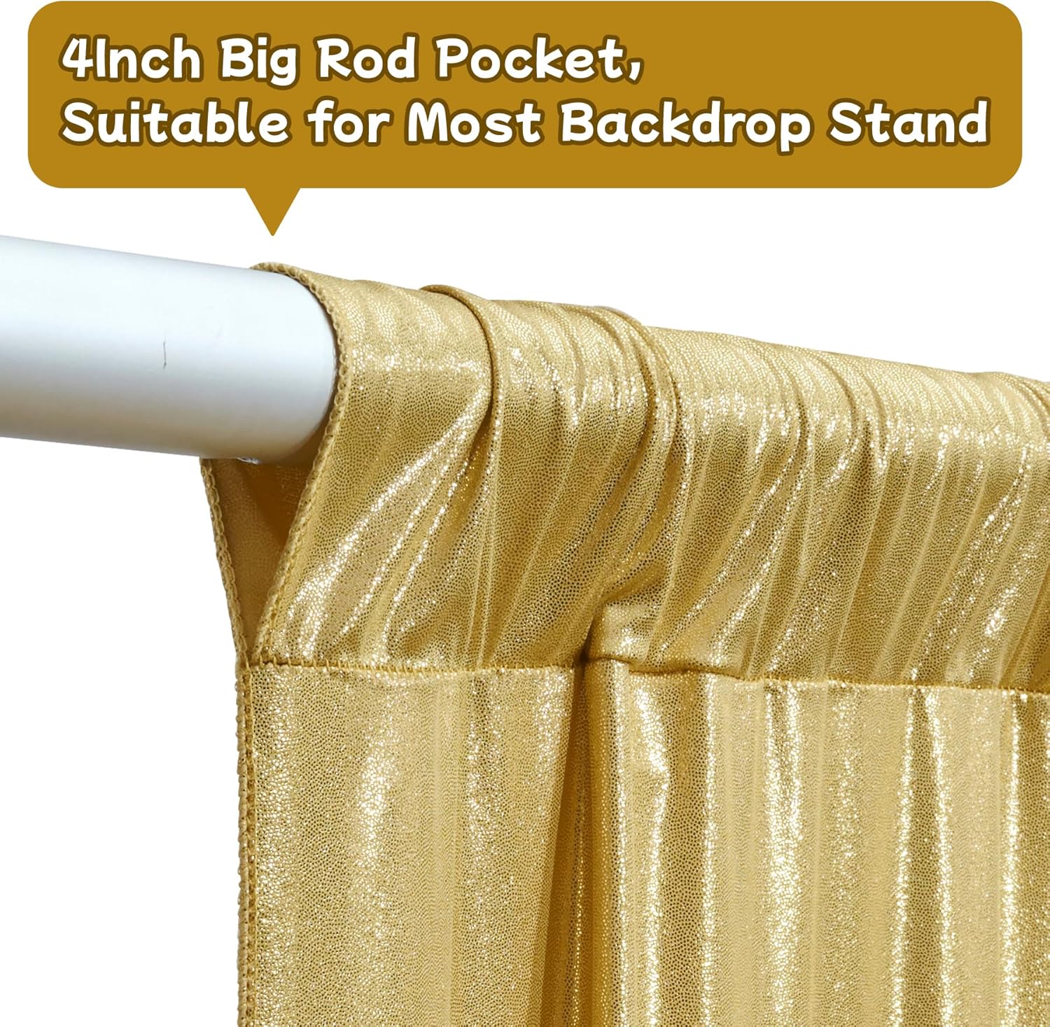2.3x7FT Wrinkle Free Glitter 1 - Sequin Fabric Panel recensie en prijs