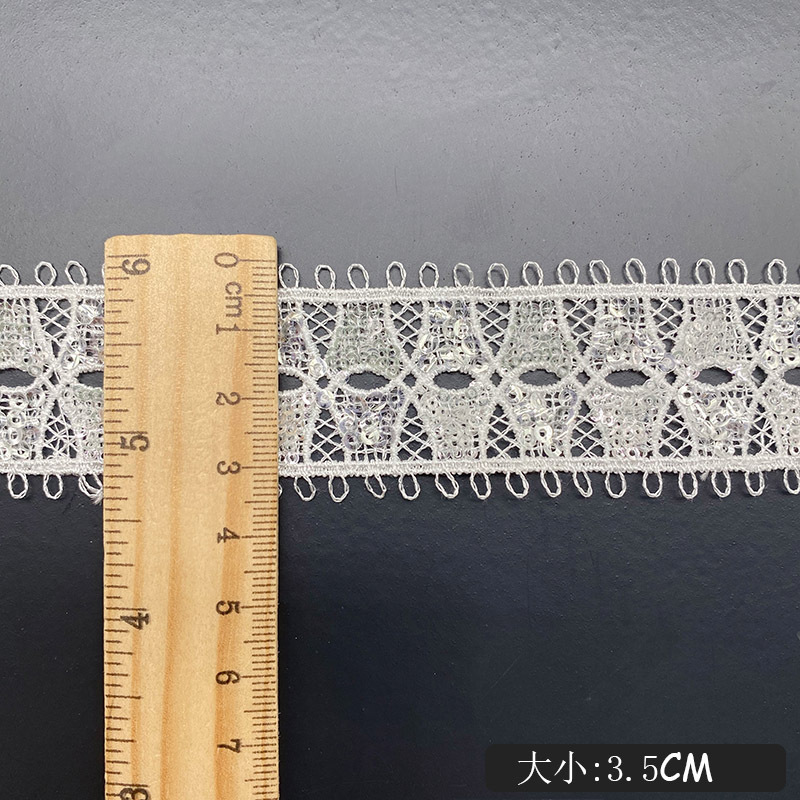 Hollow Wearable Sequins Ribbon - Lace Ribbon Trim recensie en prijs