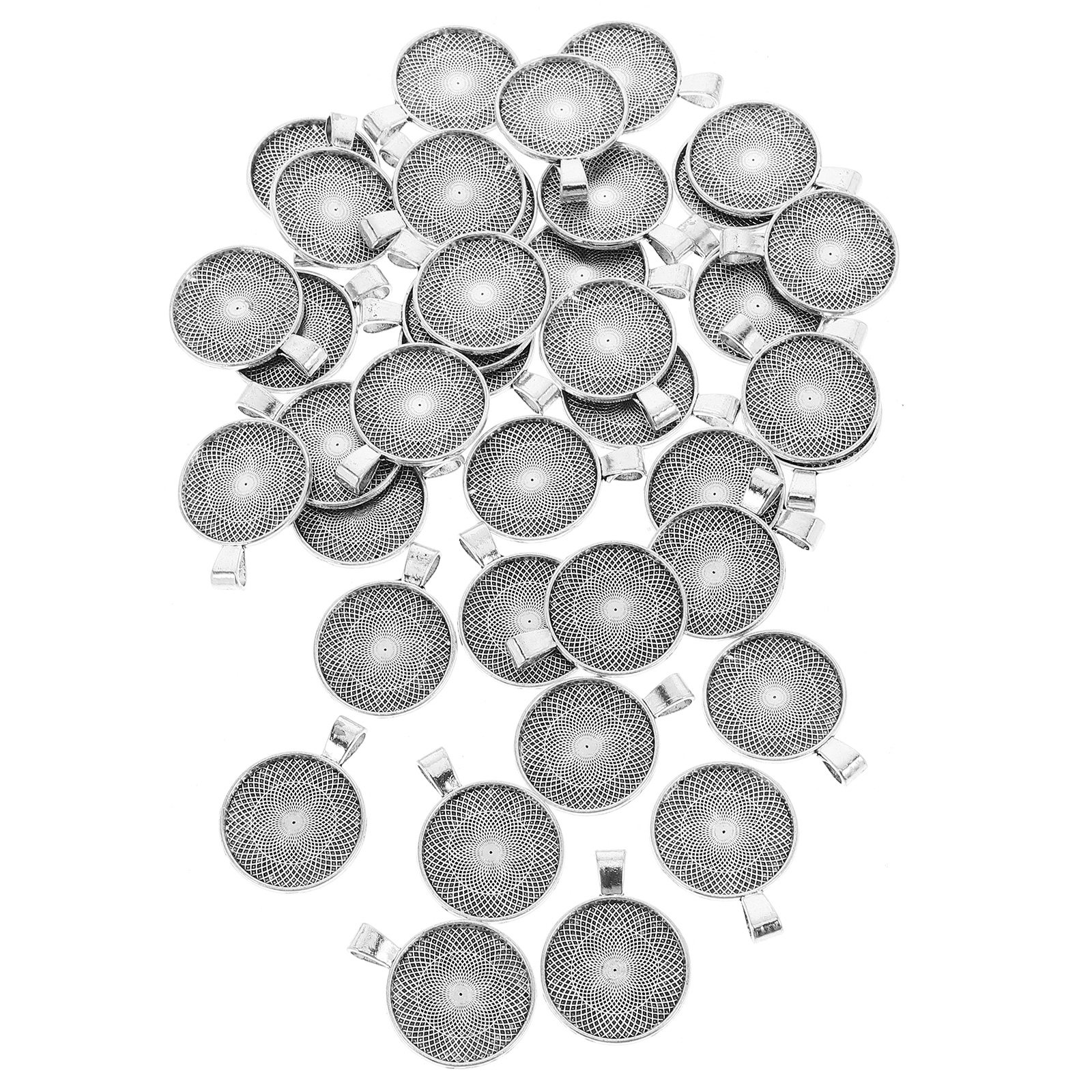 40Pcs Round Pendant Bezels Fla - Embellishment Crafts recensie en prijs