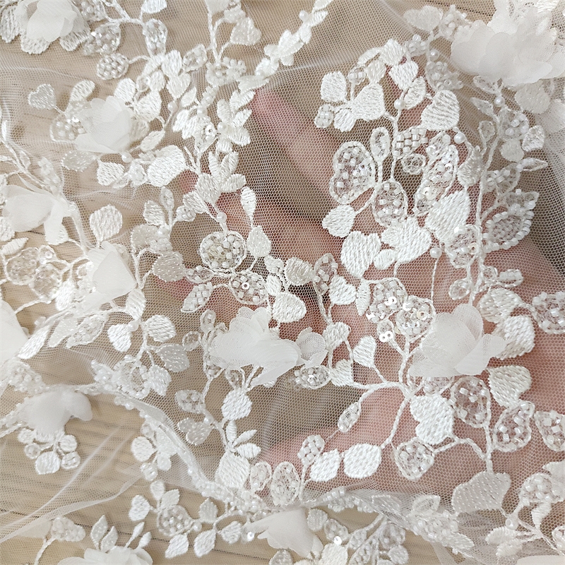 Ivory 3D Floral Hand Beaded La - Craft Embellishments recensie en prijs