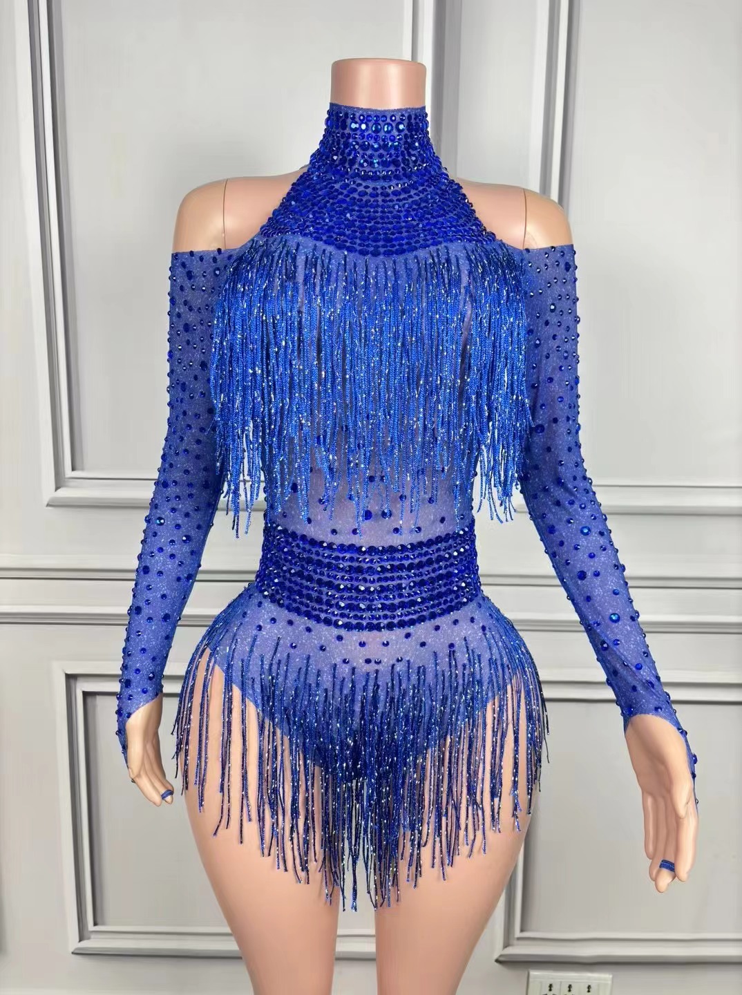 Singer Dancer Costume Sparkly  - Rhinestone Banding Trim recensie en prijs