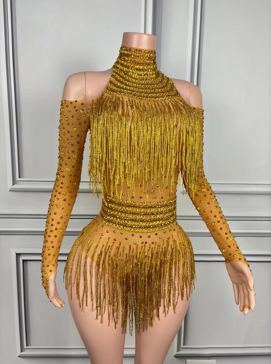 Singer Dancer Costume Sparkly  - Rhinestone Banding Trim recensie en prijs