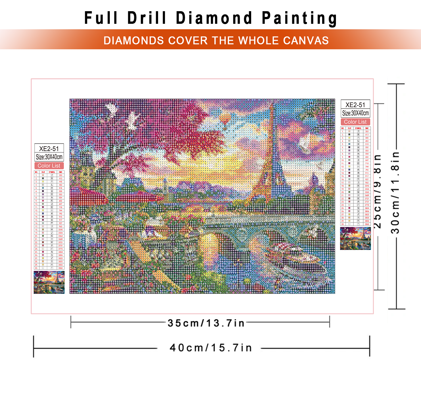 1pc frameless  diamond paintin - Embroidery Embellishments recensie en prijs