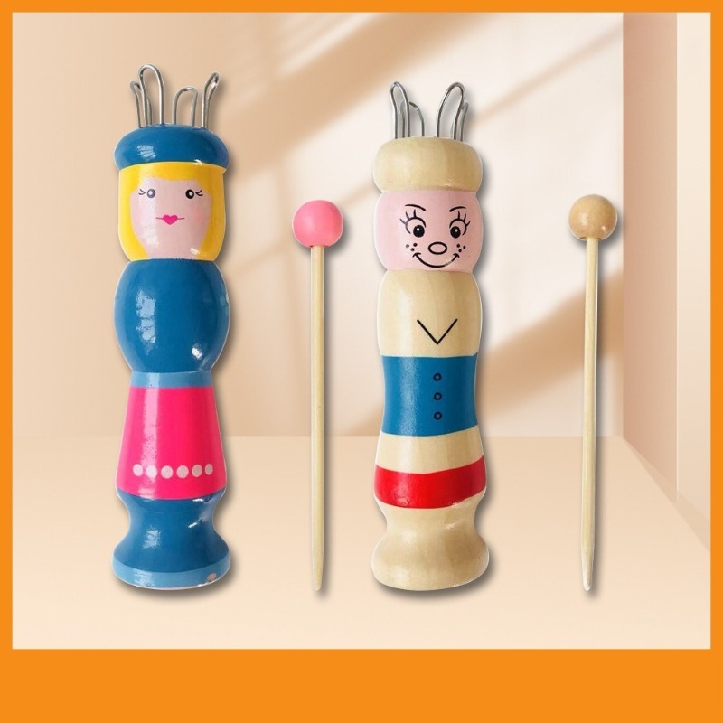 Wooden Doll French Knitter Kid - Pom Pom Maker Tool recensie en prijs