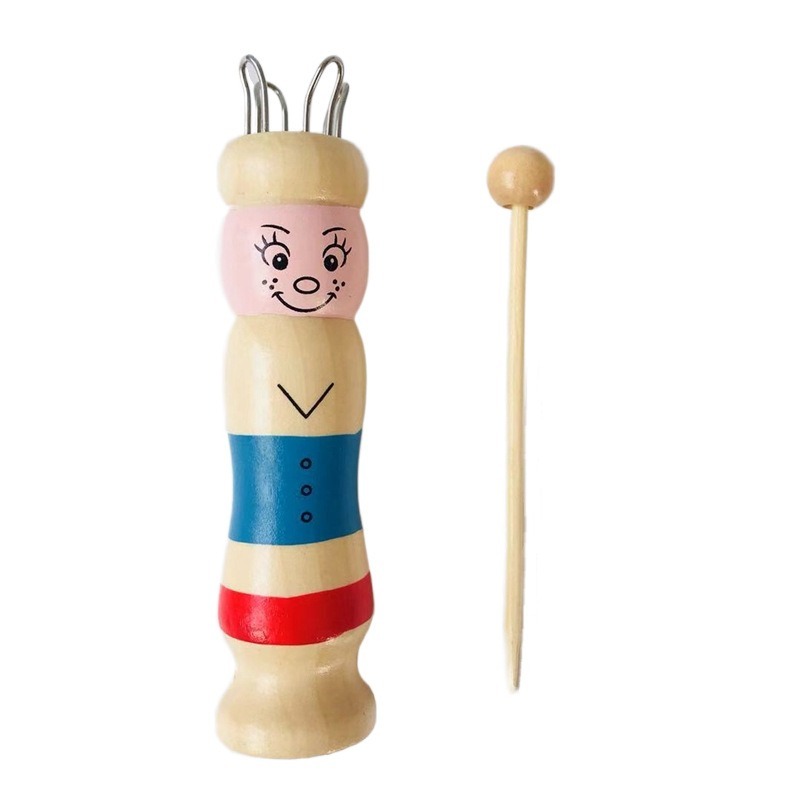 Wooden Doll French Knitter Kid - Pom Pom Maker Tool recensie en prijs