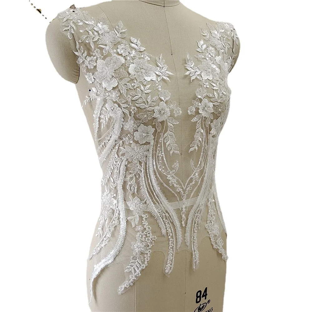 New Beaded Sequins Lace Mirror - Applique Patch Flower recensie en prijs