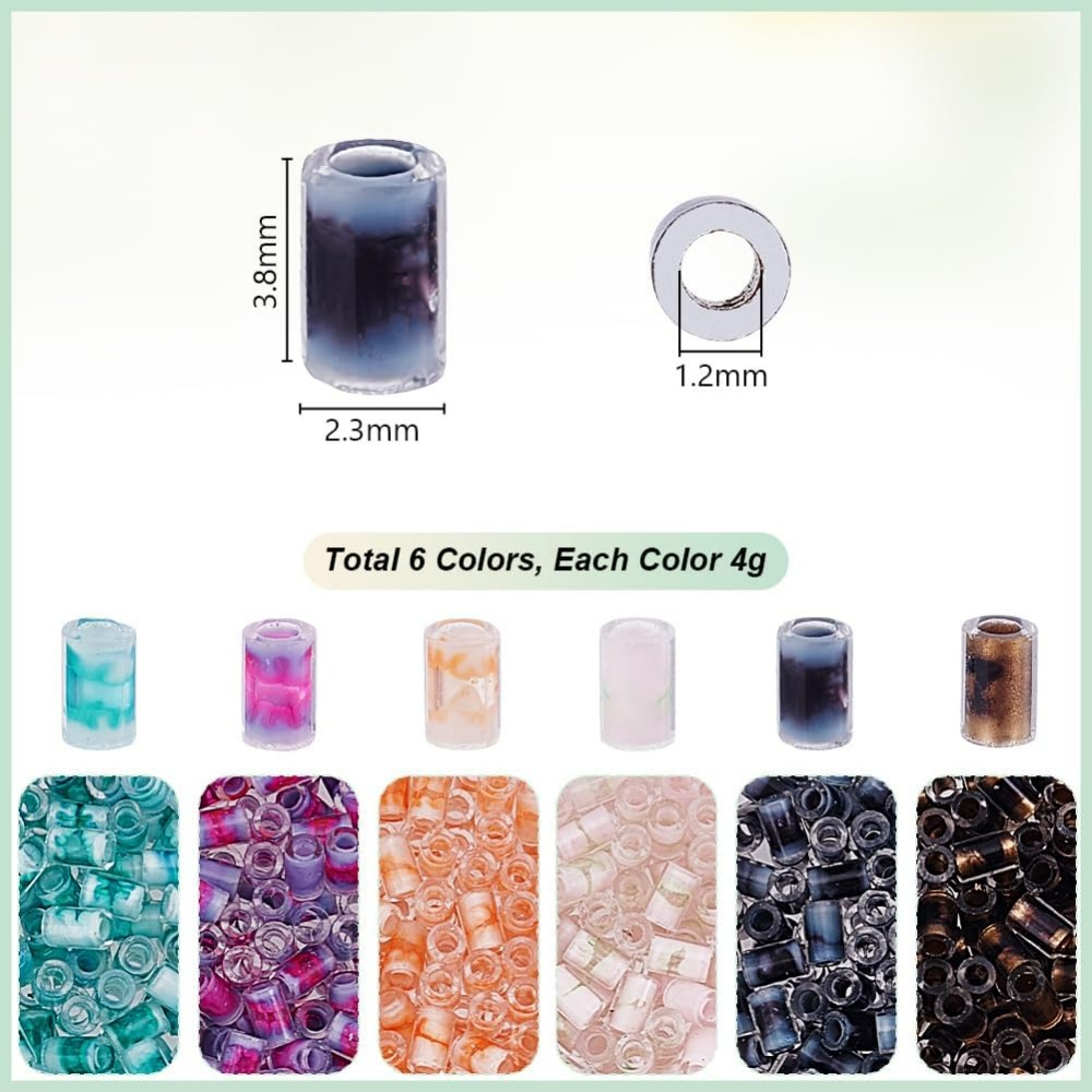 720pcs 6 Colors Tube Beads 24g - Embroidery Craft recensie en prijs