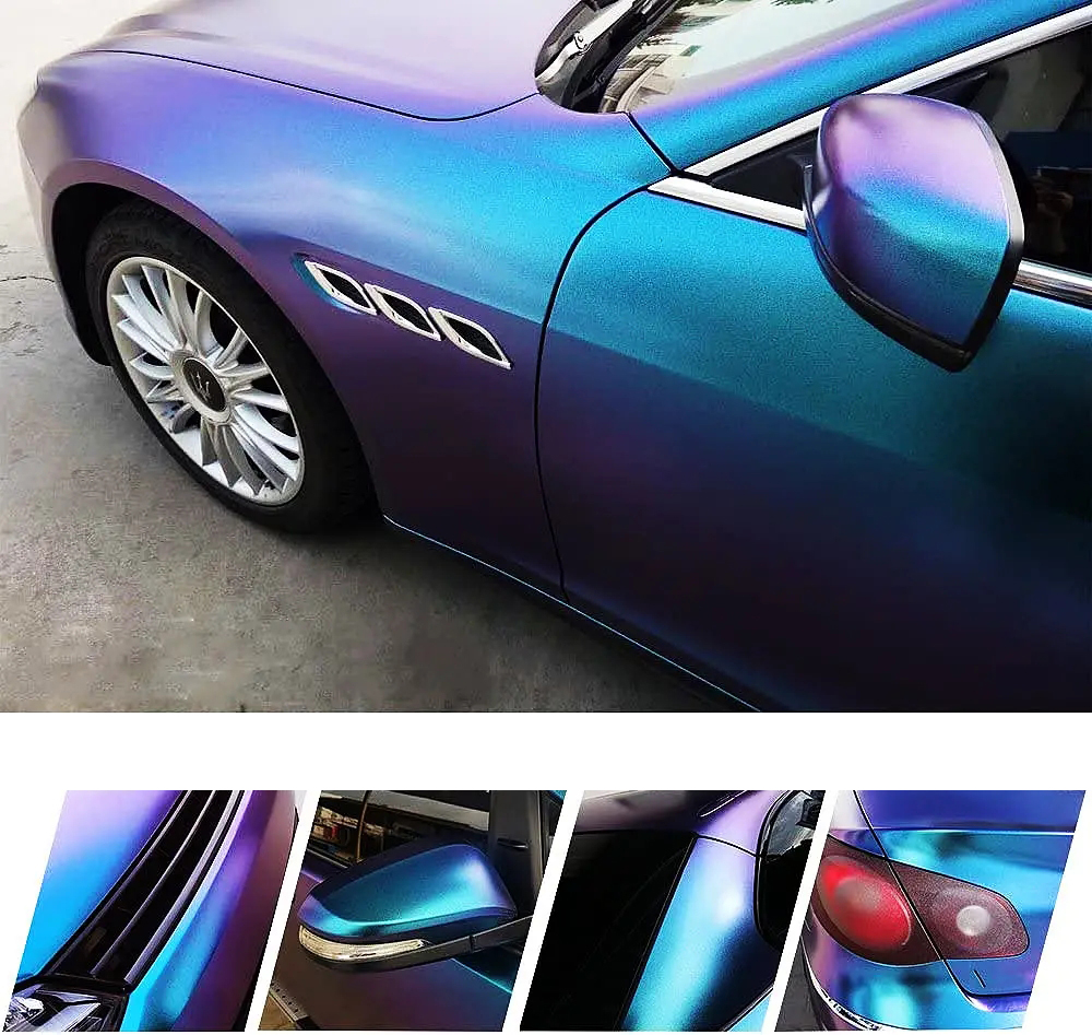 Matte Purple Blue Pearl Glitte - Glitter Vinyl Roll recensie en prijs