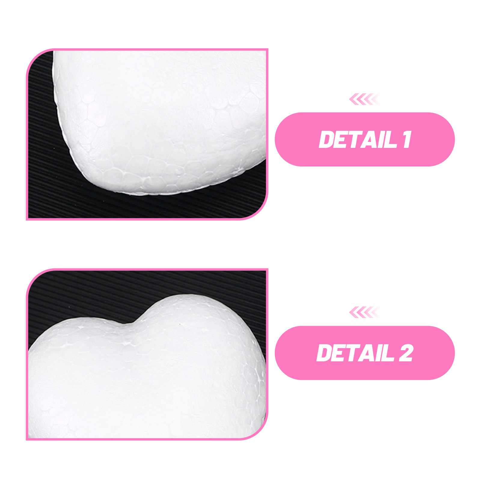 20Pcs Blank Heart Foam Balls L - Craft Embellishments recensie en prijs