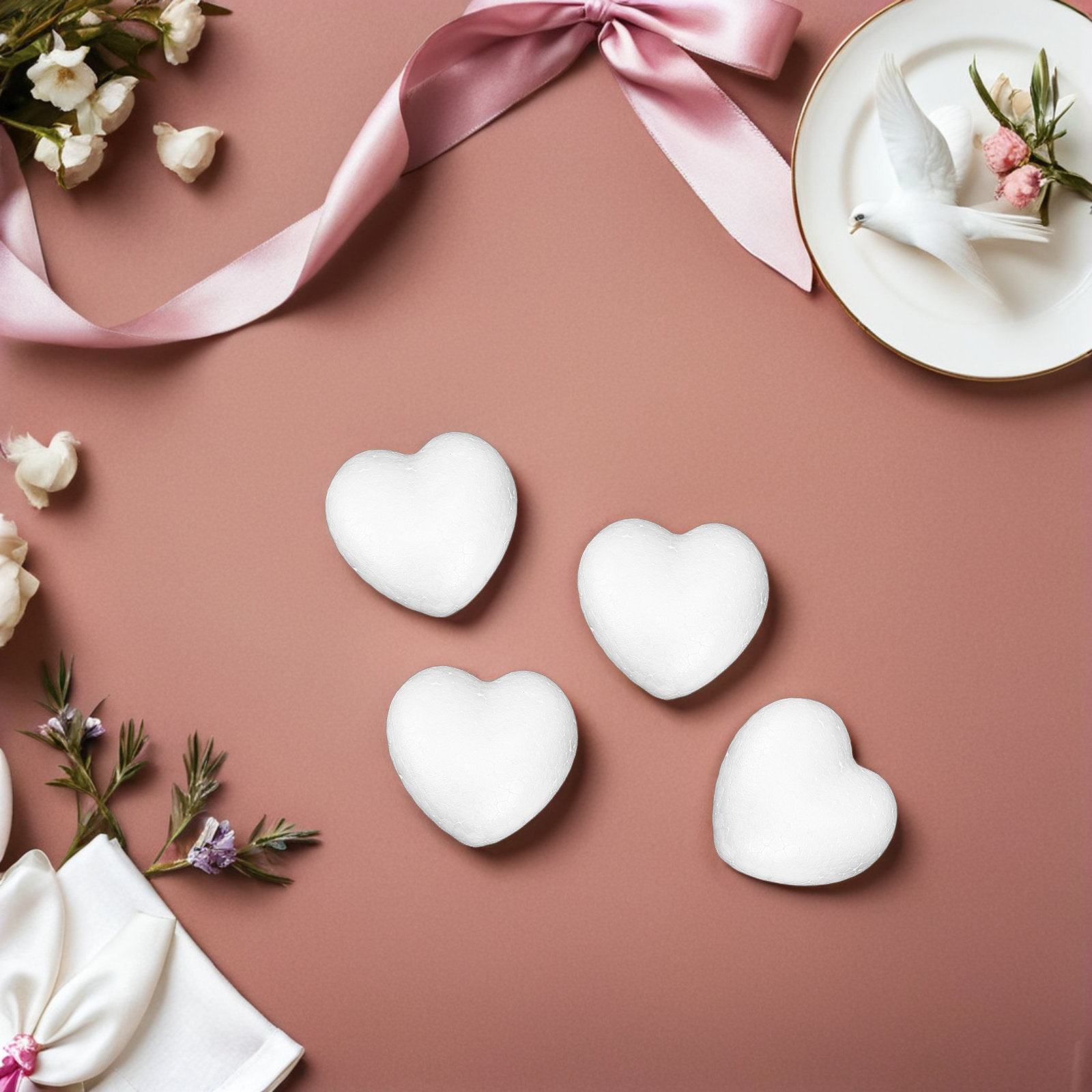 20Pcs Blank Heart Foam Balls L - Craft Embellishments recensie en prijs
