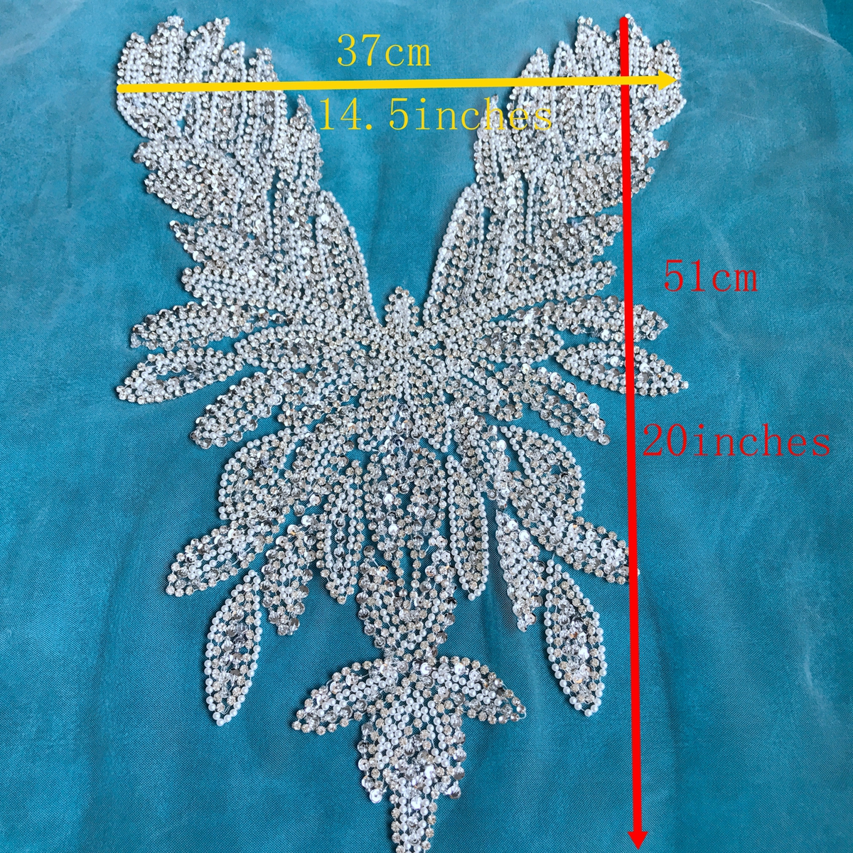 Luxury Beading Mesh Pearls Cry - Crystal Mesh Fabric recensie en prijs