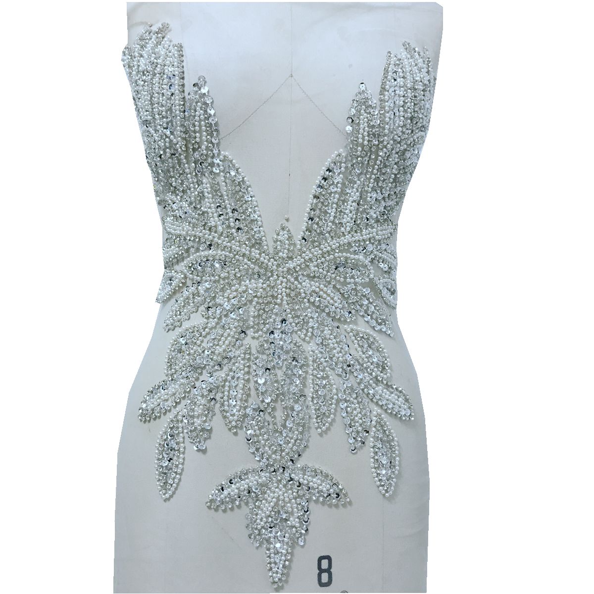 Luxury Beading Mesh Pearls Cry - Crystal Mesh Fabric recensie en prijs