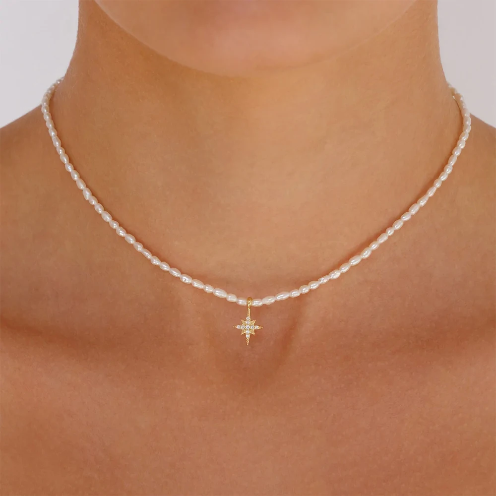 BOAKO Pearl Necklace Silver 92 - Pearl Trim Chain recensie en prijs