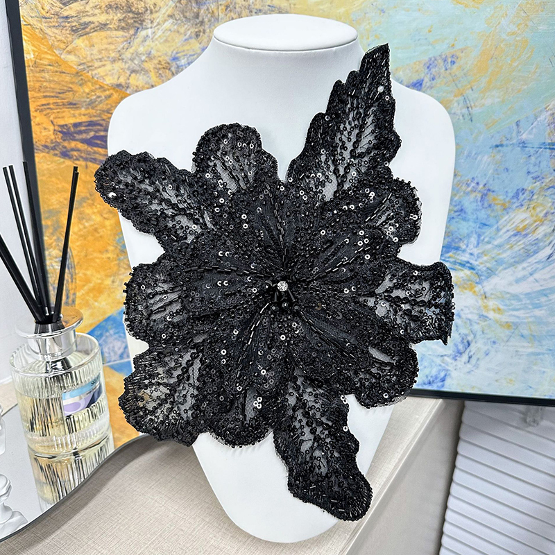 White Lace Sequin Beaded Flowe - Applique Patch Flower recensie en prijs