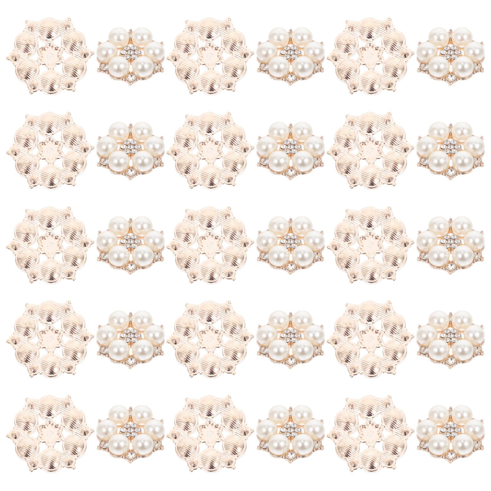30Pcs Pearl Flower Button DIY  - Craft Embellishments recensie en prijs