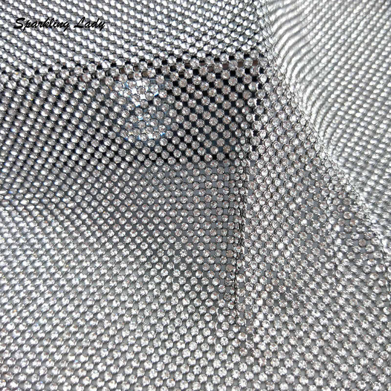 2MM Silver Crystal Mesh Fabric - Crystal Mesh Fabric recensie en prijs