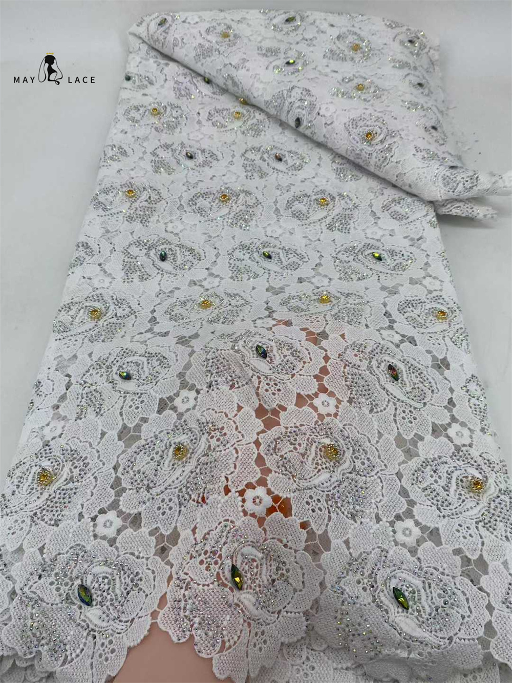 Latest Cord Guipure Lace Fabri - Crystal Mesh Fabric recensie en prijs