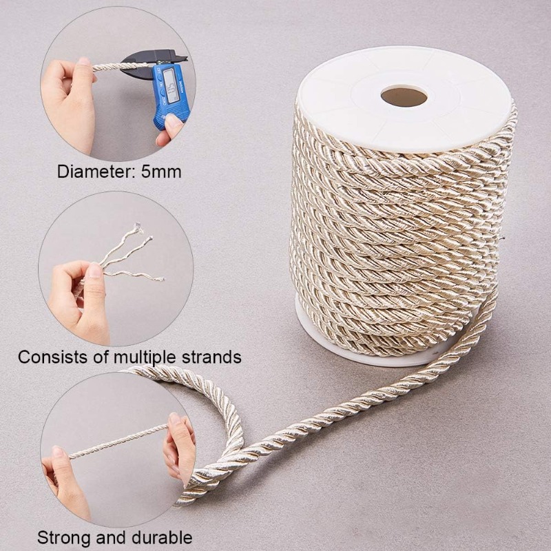 About 50 Feet Craft Nylon Rope - Cord Trim Twisted recensie en prijs