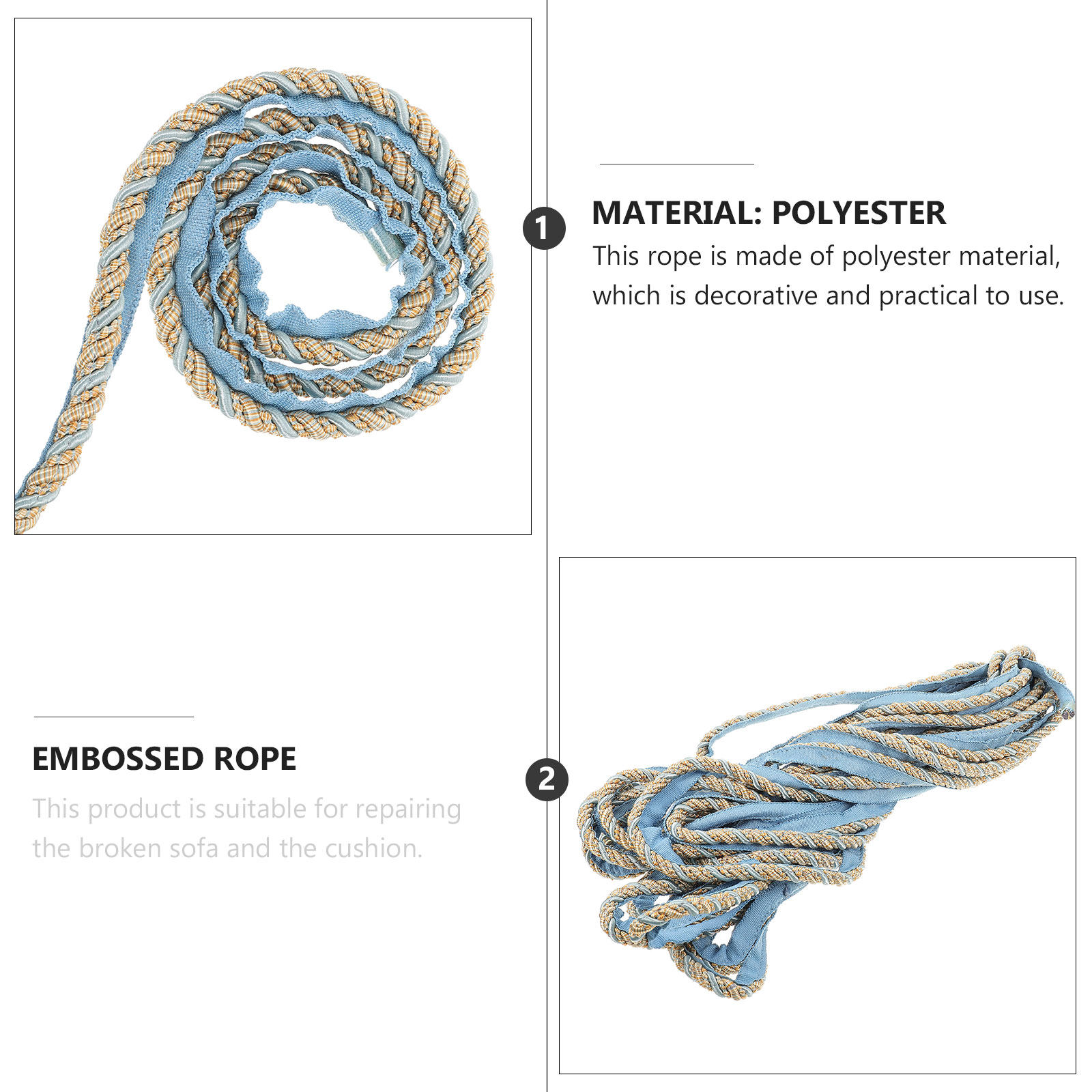 Four Braided Polyester Twisted - Cord Trim Twisted recensie en prijs